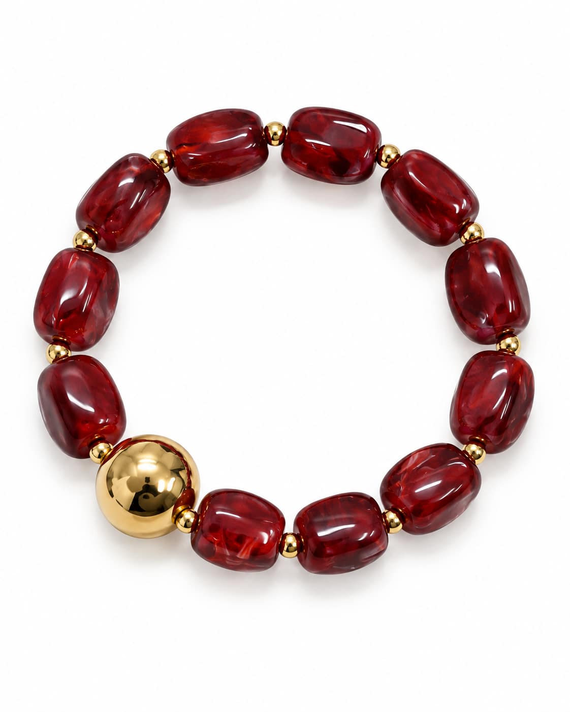 bracciale rosso rubino e oro 250926-03 –  –