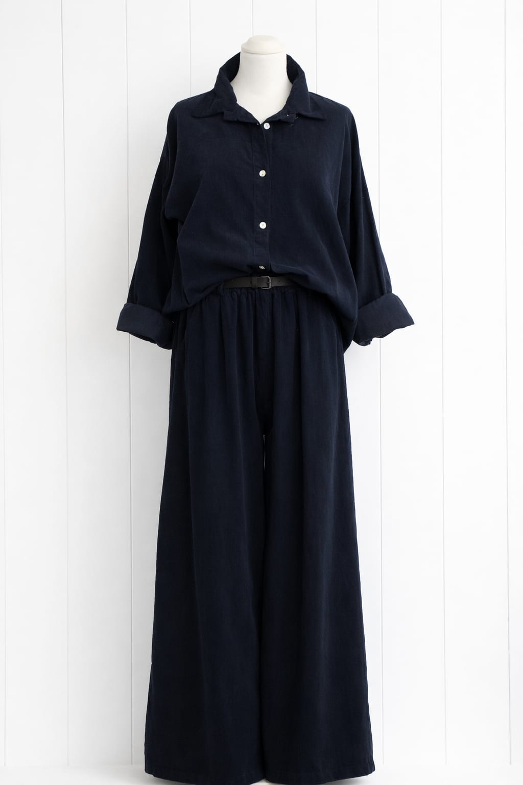 Camicia in velluto a costine basic