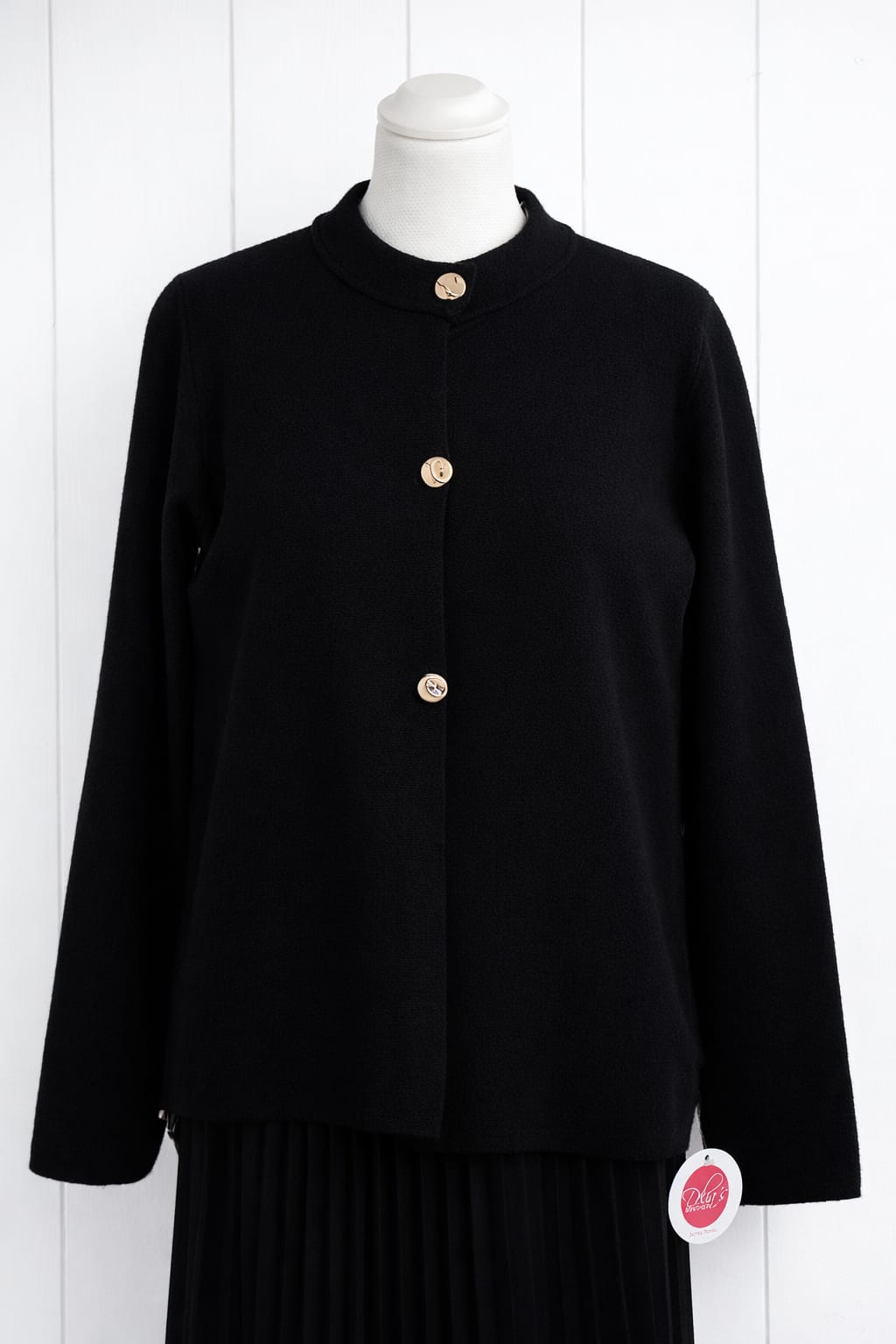 Cardigan bottoni in oro